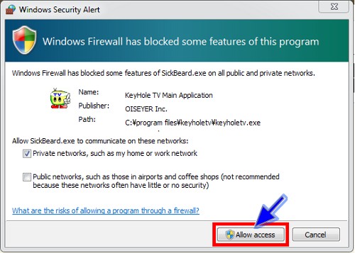 Windows10 FireWall E Dialog